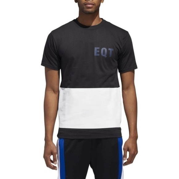adidas Other - Adidas Men’s EQT Colorblock T-Shirt Graphite White | Size‎ Medium